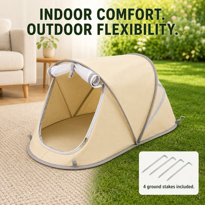 Ortekor Portable Foldable Pet Tent for Cats & Small Dogs - Cozy Private Resting Space for Home, Patio & Camping