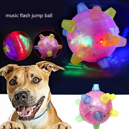 Motion-Activated Dog Toy Ball with LED Lights and Sounds for Indoor Play and Exercise