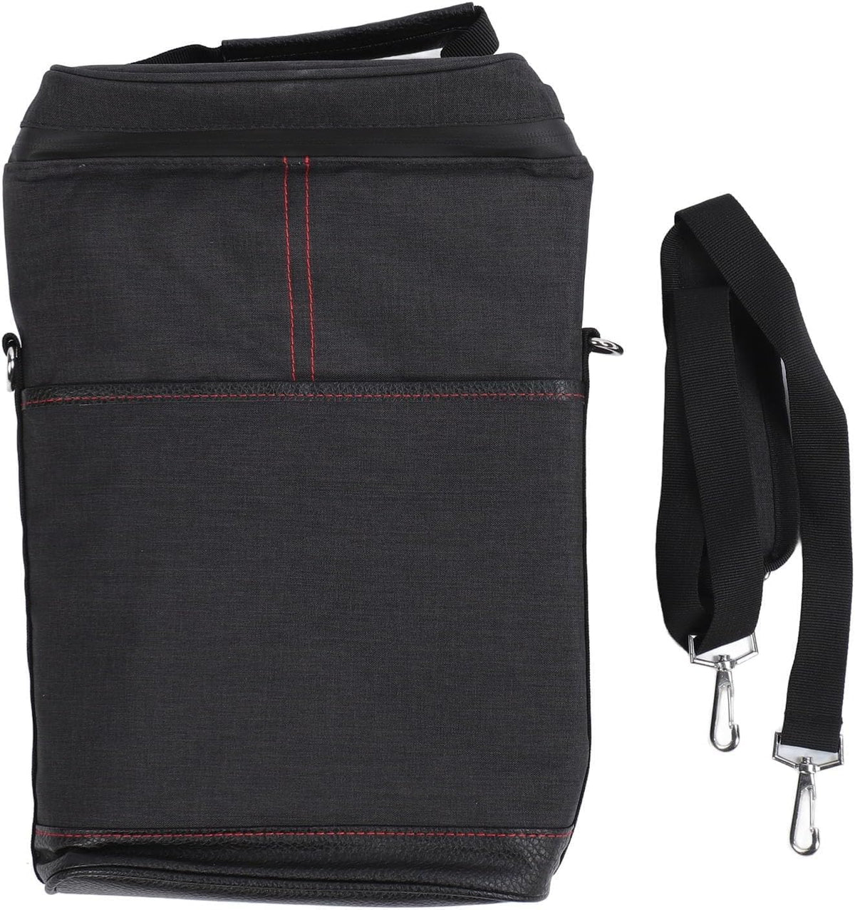 Padded Two-Bottle Wine Carrier Bag with Shoulder Strap for Picnics Parties Outdoor Travel Beach Dinner Events Wine Tastings Gifts