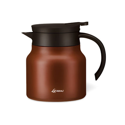Vacuum Insulated Tea Carafe 27 oz with Removable Infuser – Double-Wall Stainless Steel Hot & Cold Beverage Server for Loose Leaf Tea Coffee