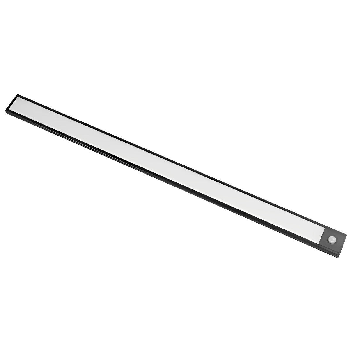 Motion Sensor LED Under Cabinet Light Rechargeable USB Powered Slim Aluminum Bar for Kitchen Closet Pantry Hallway 3 Color Temps Wireless In