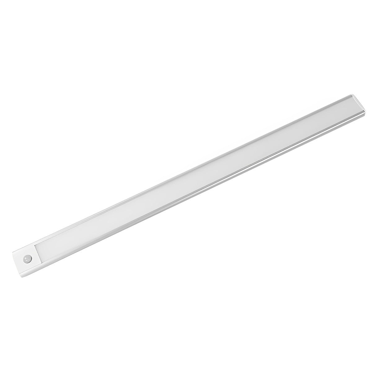 Motion Sensor LED Under Cabinet Light Rechargeable USB Powered Slim Aluminum Bar for Kitchen Closet Pantry Hallway 3 Color Temps Wireless In