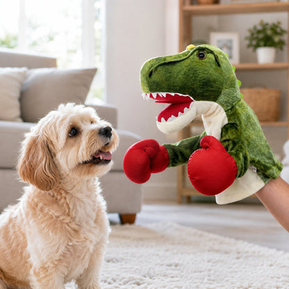 Ortekor Interactive Boxing Pet Puppet for Indoor Play – Squeeze-to-Punch Sound Toy for Bored Dogs & Cats