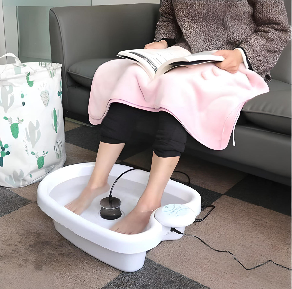 Ionic Foot Spa System for Home Wellness and Relaxation – Professional Detox Bath with Array