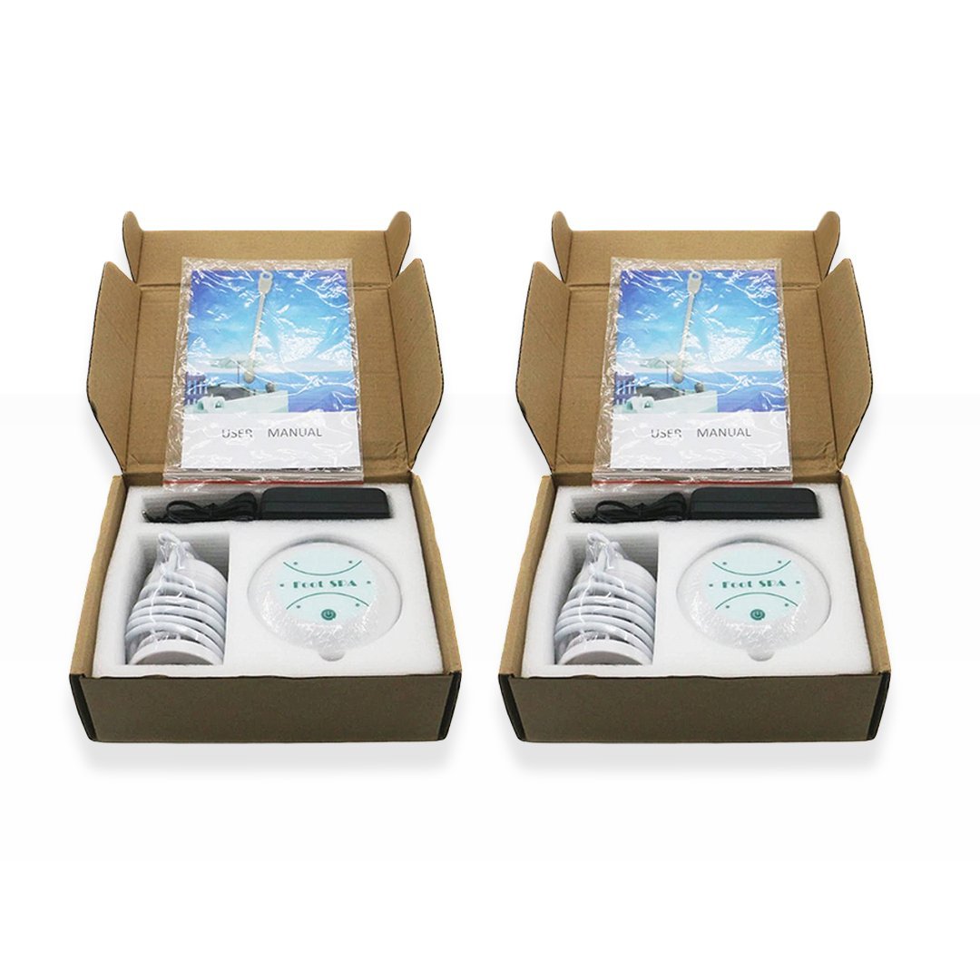 Ionic Detoxifying Foot Spa System with Array & Power Adapter for Home Wellness Therapy