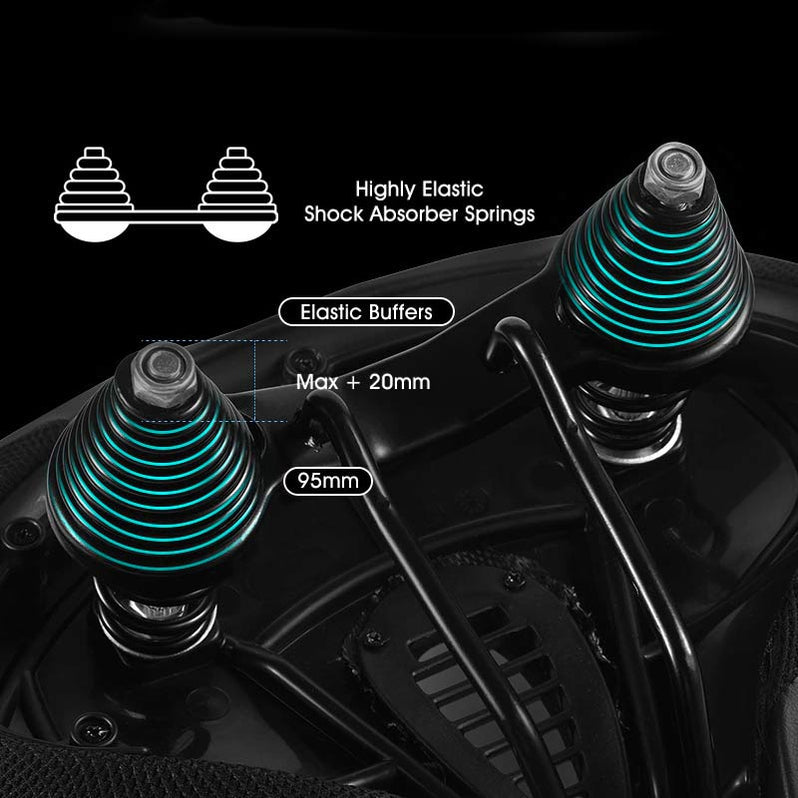 Wide Cushioned Bike Seat with Gel Padding & Breathable Cover for Comfort Cycling Road Mountain City Bikes Men Women Universal Fit