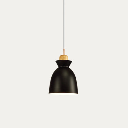 Wooden Hanging Light Fixture 11 inch E27 Socket Modern Nordic Ceiling Lamp for Bedroom Living Room Dining Area Kitchen Island Entryway Hallw