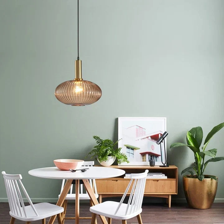 Tinted Glass Drop Ceiling Fixture E27 Socket 12 in Shade for Dining Room Kitchen Island Bar Lounge Adjustable Cord Scandinavian Inspired Hom