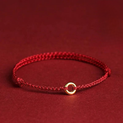 Adjustable Red String Bracelet with Protective Beads for Spiritual Defense & Good Luck Charm | Handcrafted Cord Jewelry