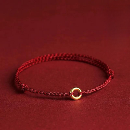 Adjustable Red String Bracelet with Protective Beads for Spiritual Defense & Good Luck Charm | Handcrafted Cord Jewelry