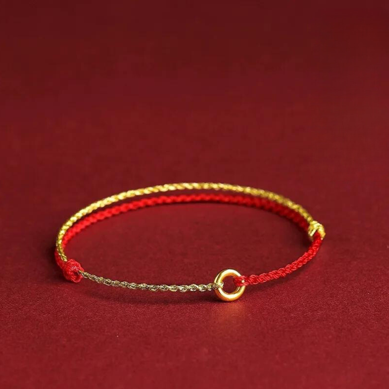Adjustable Red String Bracelet with Protective Beads for Spiritual Defense & Good Luck Charm | Handcrafted Cord Jewelry