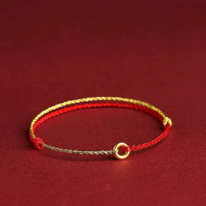Adjustable Red String Bracelet with Protective Beads for Spiritual Defense & Good Luck Charm | Handcrafted Cord Jewelry