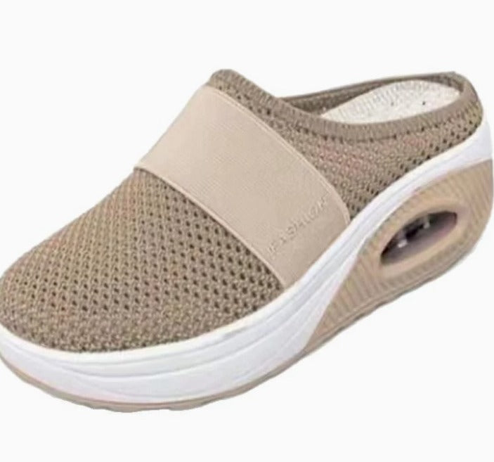 Orthopedic Slippers Women Men Air Cushion Arch Support House Shoes Indoor Outdoor Lightweight EVA Sole Diabetic Footwear Breathable Mesh