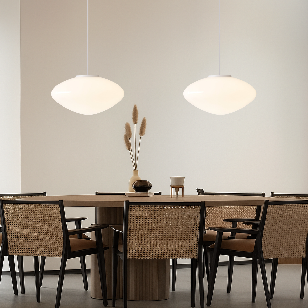 Modern Nordic Pendant Light with LED – Adjustable Height Metal & Glass Ceiling Lamp for Kitchen Island, Dining Room, Living Room