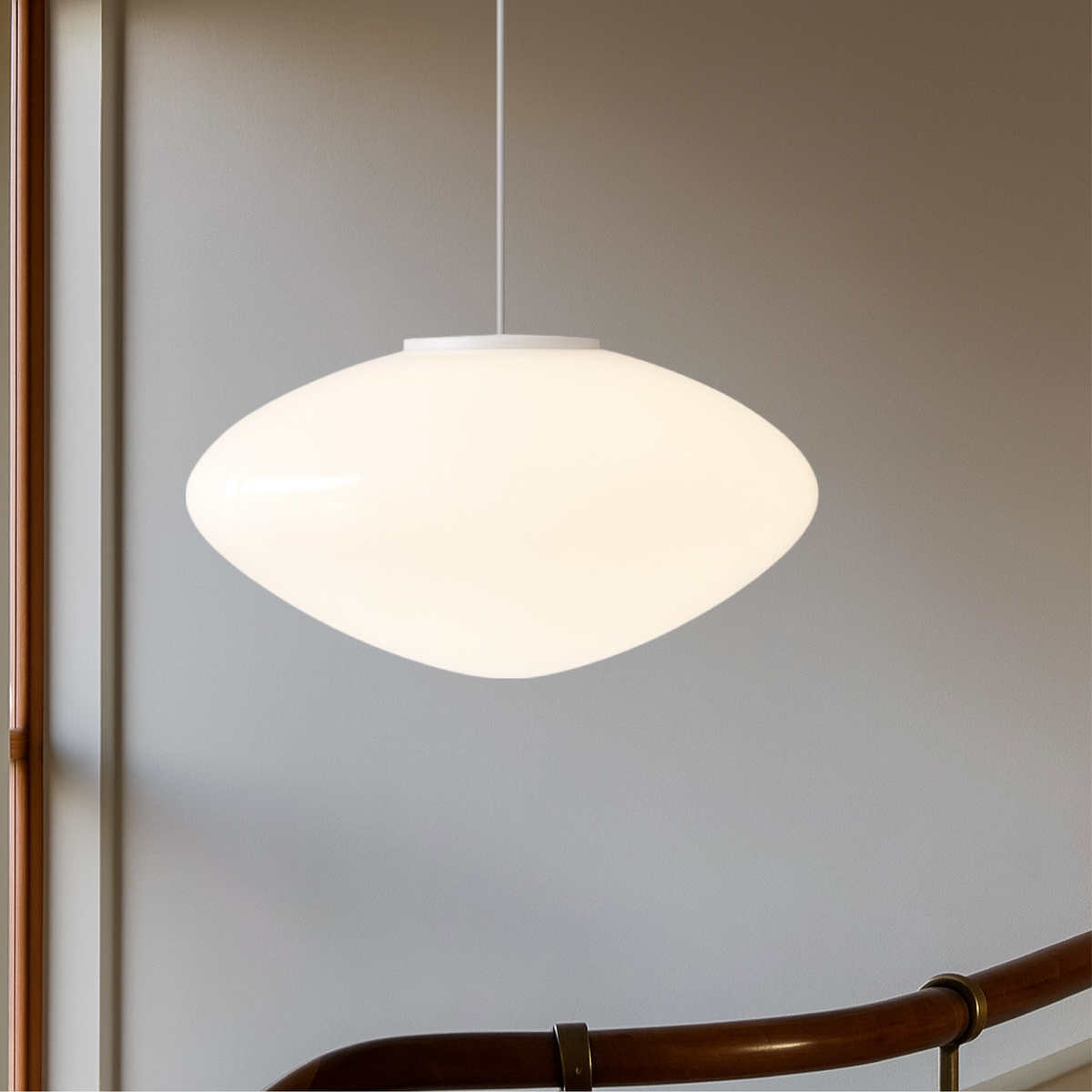 Modern Nordic Pendant Light with LED – Adjustable Height Metal & Glass Ceiling Lamp for Kitchen Island, Dining Room, Living Room