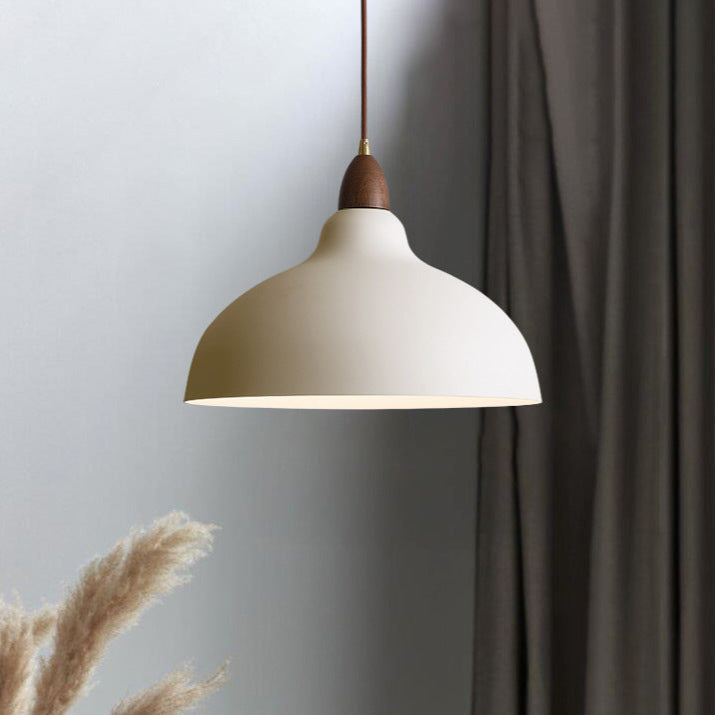 Nordic Wood & Metal Pendant Light – Height-Adjustable Drop Ceiling Fixture for Kitchen Island & Dining Room