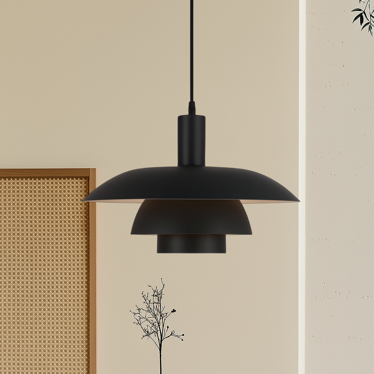 Modern Scandinavian Pendant Light with Dimmable LED | Stylish Hanging Lighting for Kitchen Island and Dining Spaces