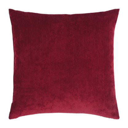 Ribbed Velvet-Look Pillow Cover Square Throw Cushion Case Soft Textured Home Decor for Couch Sofa Bedroom Living Room