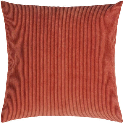 Ribbed Velvet-Look Pillow Cover Square Throw Cushion Case Soft Textured Home Decor for Couch Sofa Bedroom Living Room