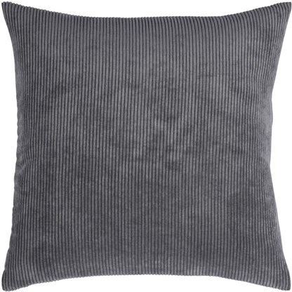Ribbed Velvet-Look Pillow Cover Square Throw Cushion Case Soft Textured Home Decor for Couch Sofa Bedroom Living Room
