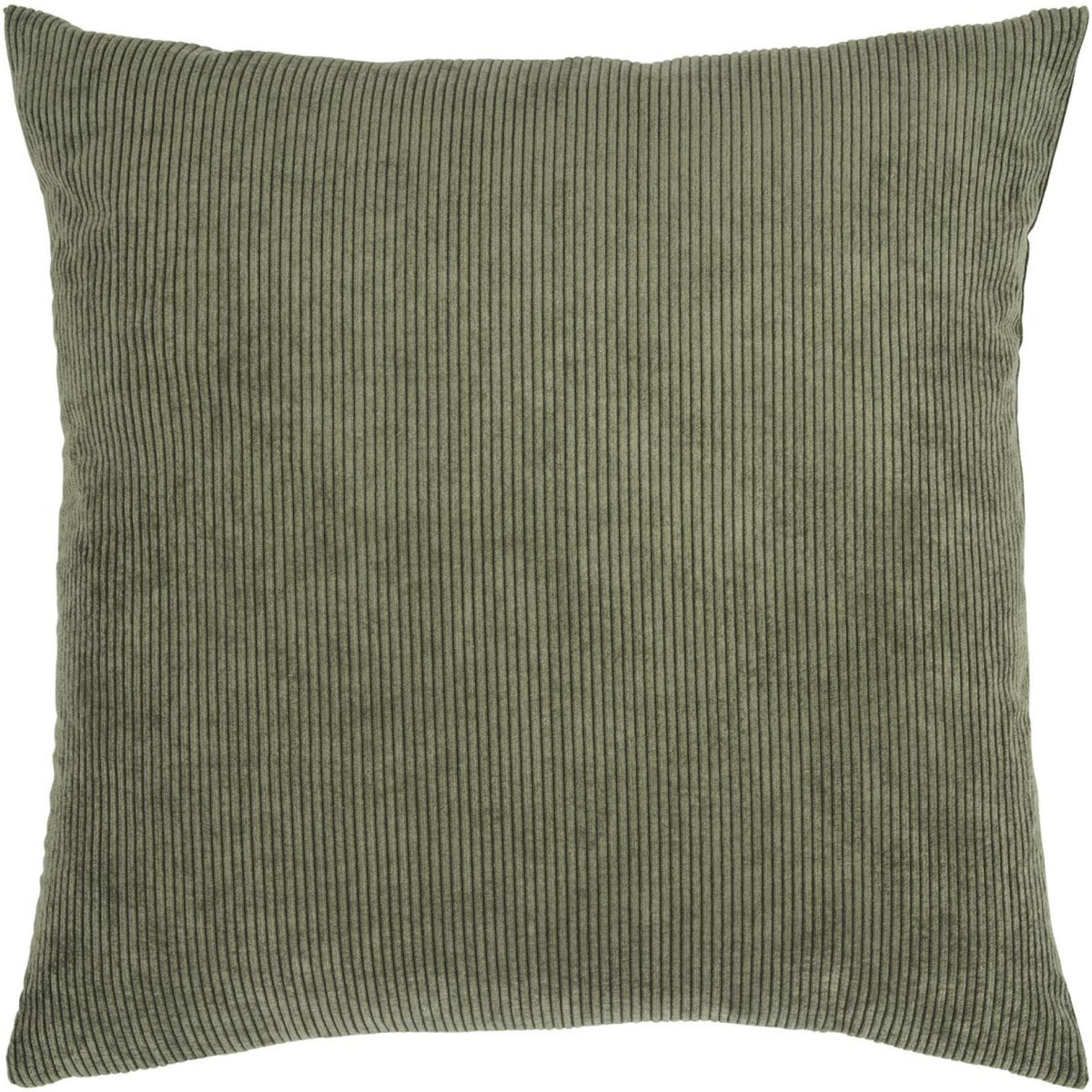 Ribbed Velvet-Look Pillow Cover Square Throw Cushion Case Soft Textured Home Decor for Couch Sofa Bedroom Living Room