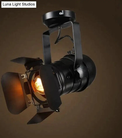Vintage Industrial Metal Ceiling Spotlight with E27 Socket for Living Room, Bedroom, Dining Room