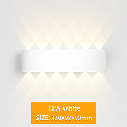 Modern LED Wall Light Up Down Indoor Outdoor Aluminum Sconce Waterproof IP65 for Bedroom Hallway Patio Garden Stairway