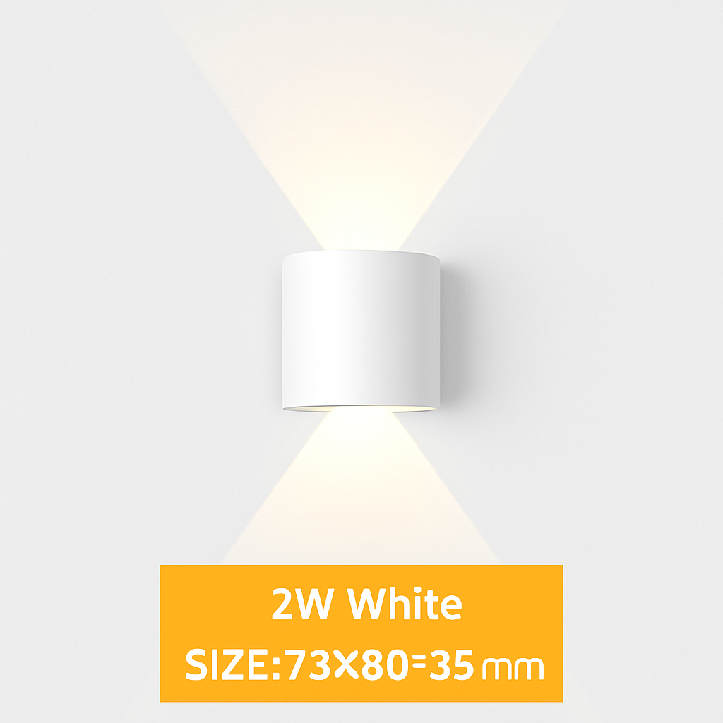 Modern LED Wall Light Up Down Indoor Outdoor Aluminum Sconce Waterproof IP65 for Bedroom Hallway Patio Garden Stairway