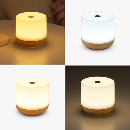USB Touch-Control Bedside Lamp with 3 Brightness Levels – Portable LED Reading Light for Desk, Nightstand & Dorm Room