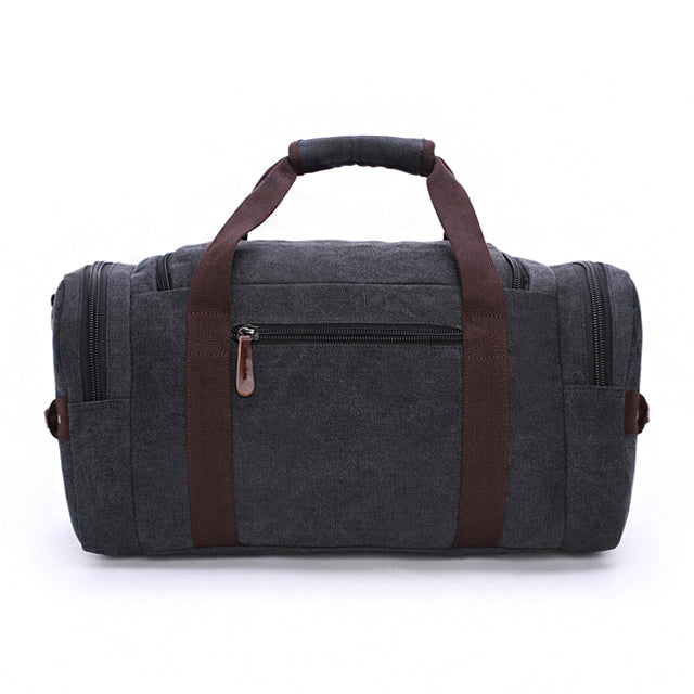 Spacious Travel Duffel Bag with Waterproof Finish & Scratch-Resistant Leather Canvas