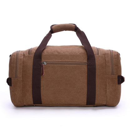 Spacious Leather & Canvas Carryall Duffel for Travel, Work & Weekend Getaways – Water-Resistant with Premium Scratch-Proof Finish