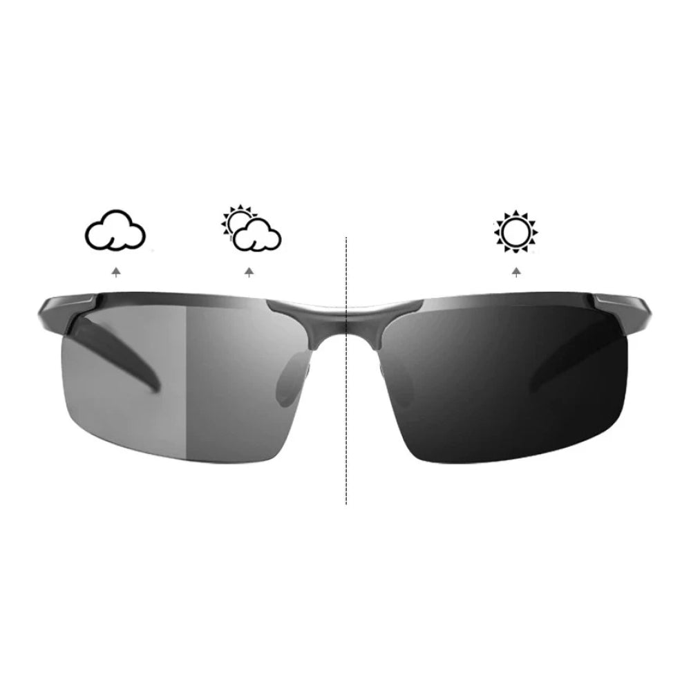 Photochromic Polarized Sunglasses with UV400 Protection & Auto-Tint Technology for Driving & Outdoor Sports