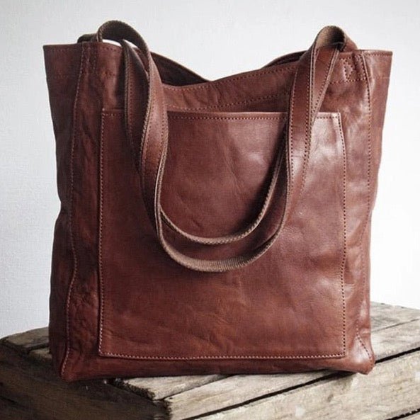 Handcrafted Leather Shoulder Bag for Women – Timeless Classic Tote with Adjustable Strap – Everyday Carry Purse for Work & Travel