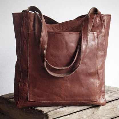 Handcrafted Leather Shoulder Bag for Women – Timeless Classic Tote with Adjustable Strap – Everyday Carry Purse for Work & Travel