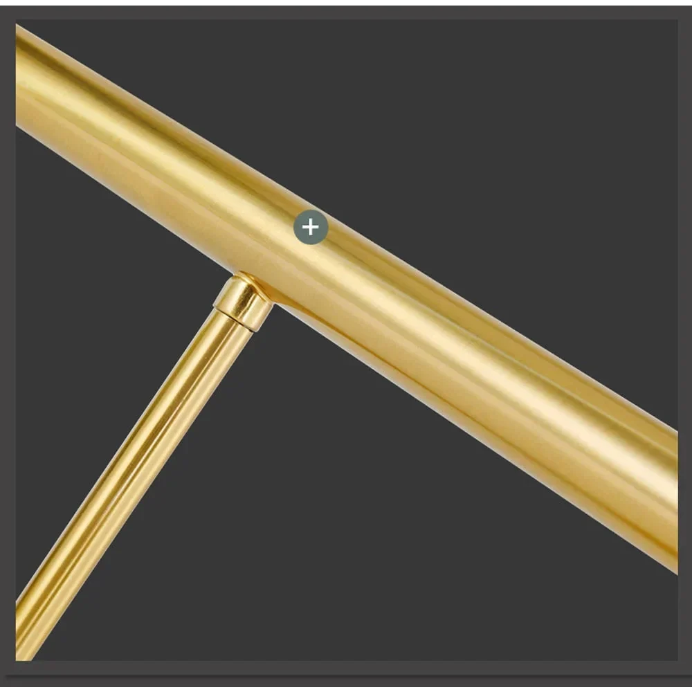 Architectural Surface Mount LED Ceiling Fixture Curved Copper Bar Design for Dining Tables Kitchen Islands Gold Black Silver 24-138 Inches