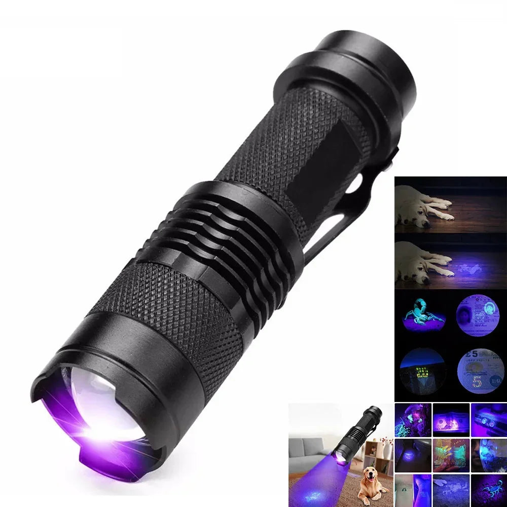 Inspection Pro | LED UV Flashlight for Stain Detection with Compact Design | Ideal for Home and Pet Care
