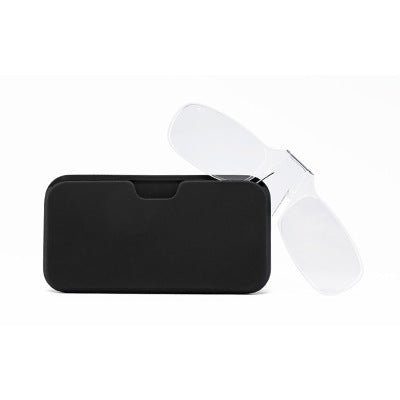 Clip-On Nose Reading Glasses for Men & Women – Compact Frameless Reader Specs with Flexible Bridge, Wallet-Friendly Magnifying Eyewear for