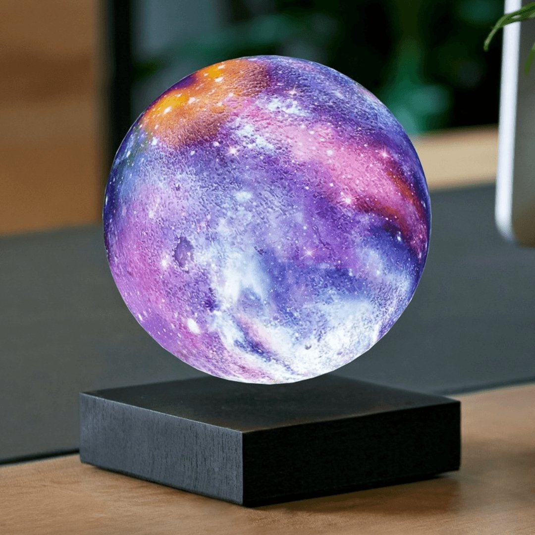Magnetic Floating Moon Lamp with Remote Control 16-Color LED Night Light for Bedroom Office Desk Decor Space Enthusiast Gift