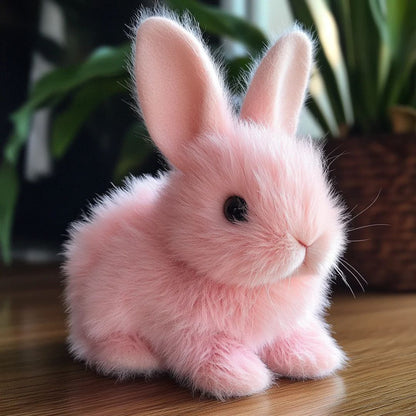 Animated Plush Bunny Toy with Hopping Motion and Floppy Ears for Kids Nursery Bedroom Decor Cuddly Companion Gift