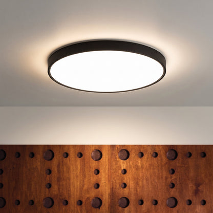 Ultra-Slim LED Ceiling Light Flush Mount Modern Minimalist Design for Bedroom Kitchen Living Room Black White 9 10.5 14.5 Inch