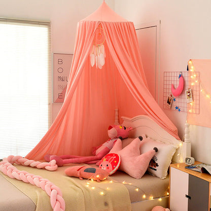 Kids Bed Tent Canopy Light Blocking Play Curtain for Girls Boys Crib Nursery Princess Dome Netting Drape with Hanging Hook 98 Inch Tall
