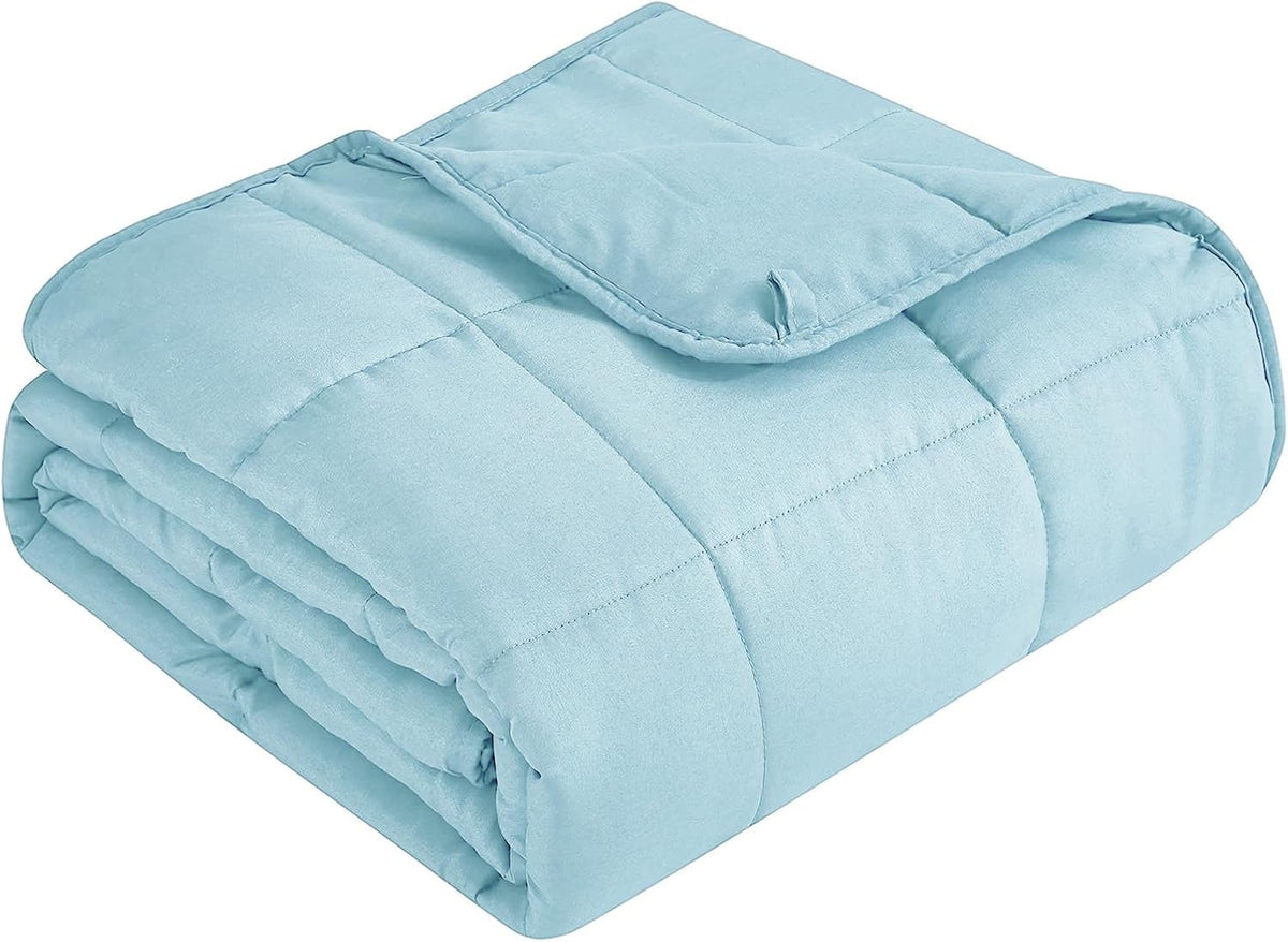 Cozy Comfort | Weighted Blanket with Cooling Microfiber | All-Season Softness for Ultimate Relaxation