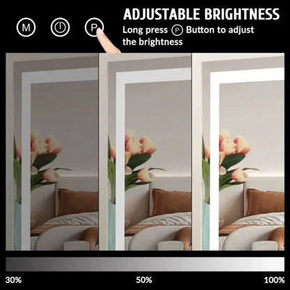 Touch-Controlled Tabletop Makeup Mirror with Three Light Modes and Detachable 15x Magnification for Precise Beauty Application
