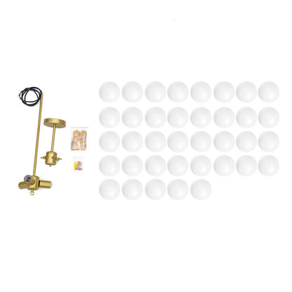 Matte Opal Globe Chandelier with Multiple Spheres – 3-Light Modern Ceiling Fixture for Dining Room & Living Room