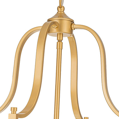 8-Light Farmhouse Cylinder Pendant Light with Clear Glass Shade for Kitchen Island & Dining Room
