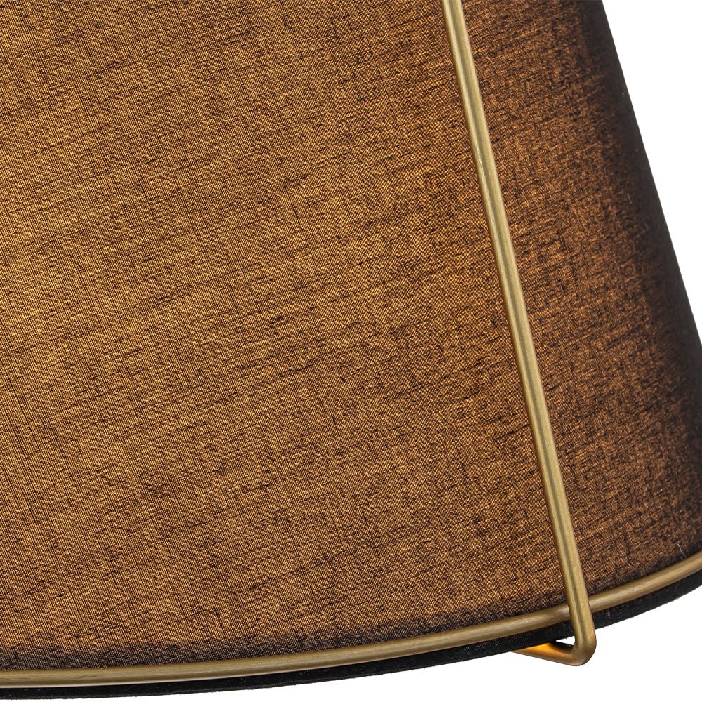Tapered Fabric Drum Lantern Chandelier with Adjustable Height for Dining Room & Entryway
