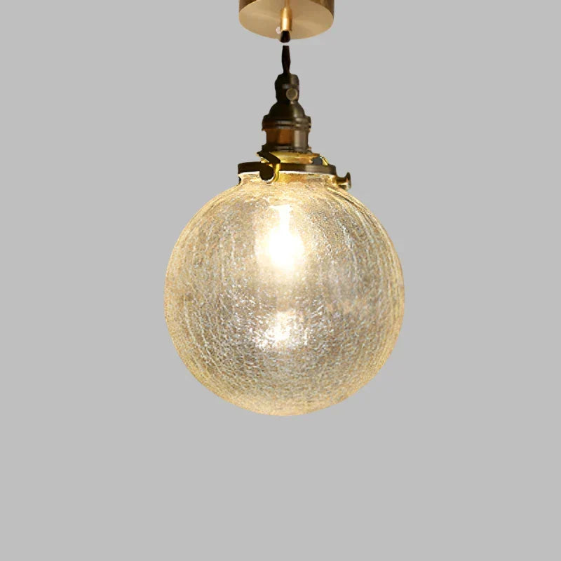 Clear Glass Hanging Lamp E27 Socket 6 in Diameter Scandinavian Style for Dining Room Kitchen Island Over Table Adjustable Cord Modern Minima