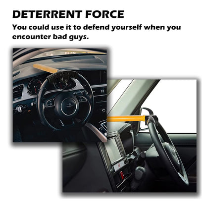 Heavy-Duty Steering Wheel Lock Bar – Anti-Theft Car Security Device with High-Visibility Design for Cars, Trucks, SUVs & Vans