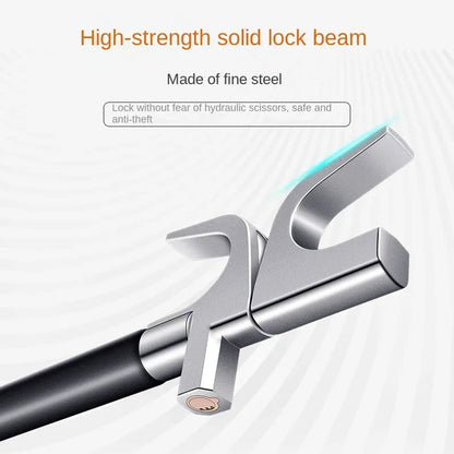 Retractable Anti-Theft Bar with Copper Core Lock & Emergency Glass Breaker for Cars, SUVs & Trucks