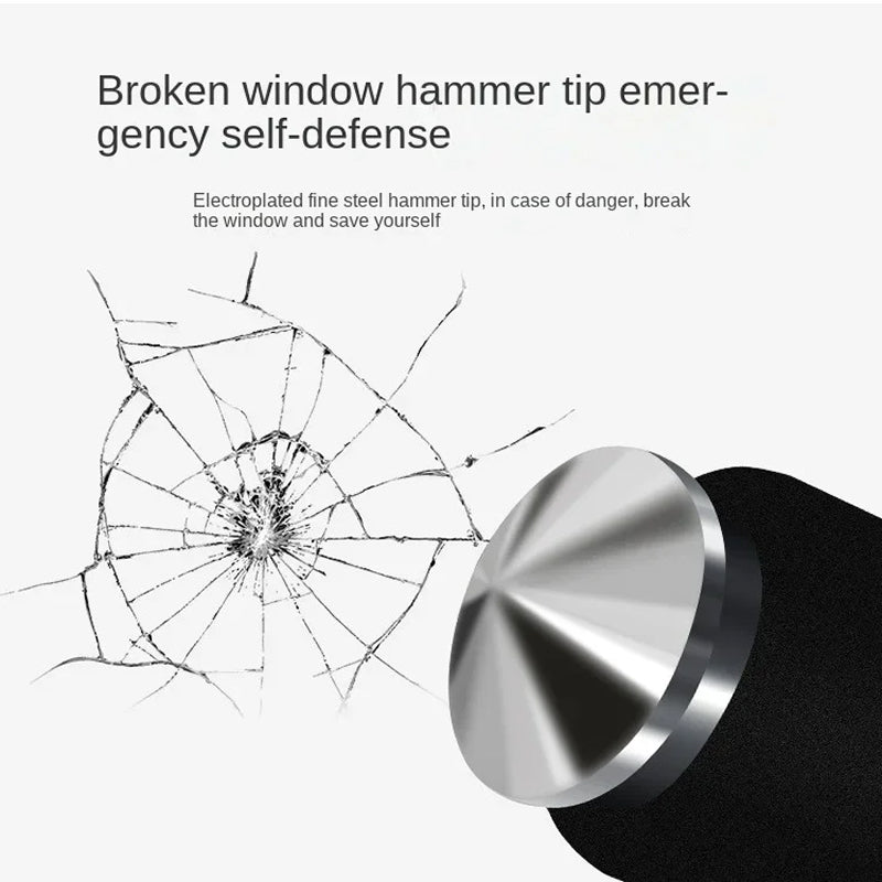 Retractable Anti-Theft Bar with Copper Core Lock & Emergency Glass Breaker for Cars, SUVs & Trucks